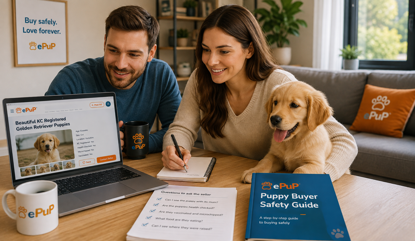 Preparing to buy a puppy safely through careful research