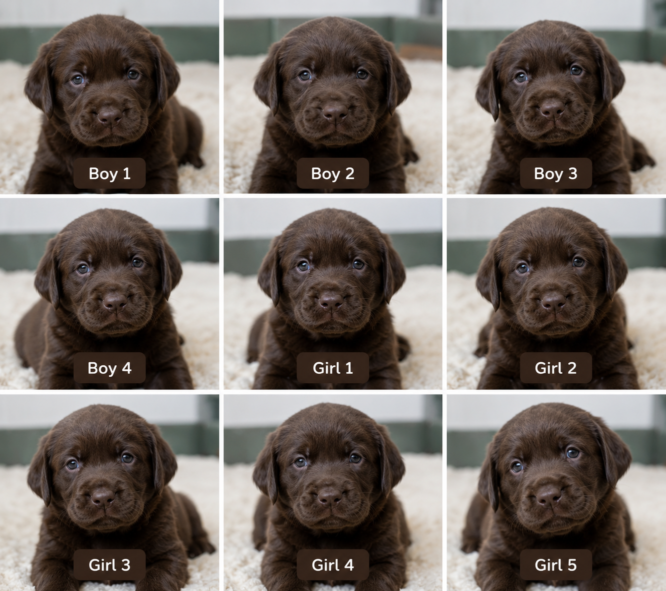 KC Registered Chocolate Labrador Retriever Puppies for Sale – Glasgow, Scotland – £1,500