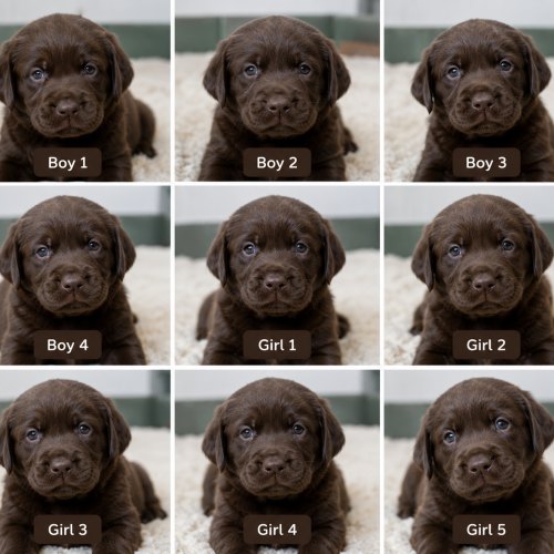 KC registered chocolate Labrador puppies in Glasgow